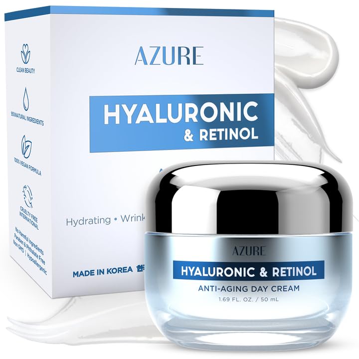 Azure Cosmetics jar front view showing label and premium 1.69 oz packaging benefit