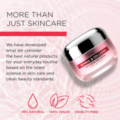 Azure Cosmetics jar on bathroom vanity in lifestyle scene highlighting daily routine benefit