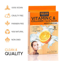 Azure Cosmetics in a skincare routine setting suggesting effortless weekly radiance benefit