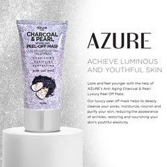 Azure Cosmetics mask being applied to face showing impurity lift