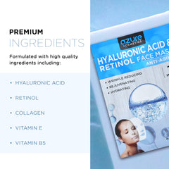 Azure Cosmetics model wearing sheet mask demonstrating fit benefit