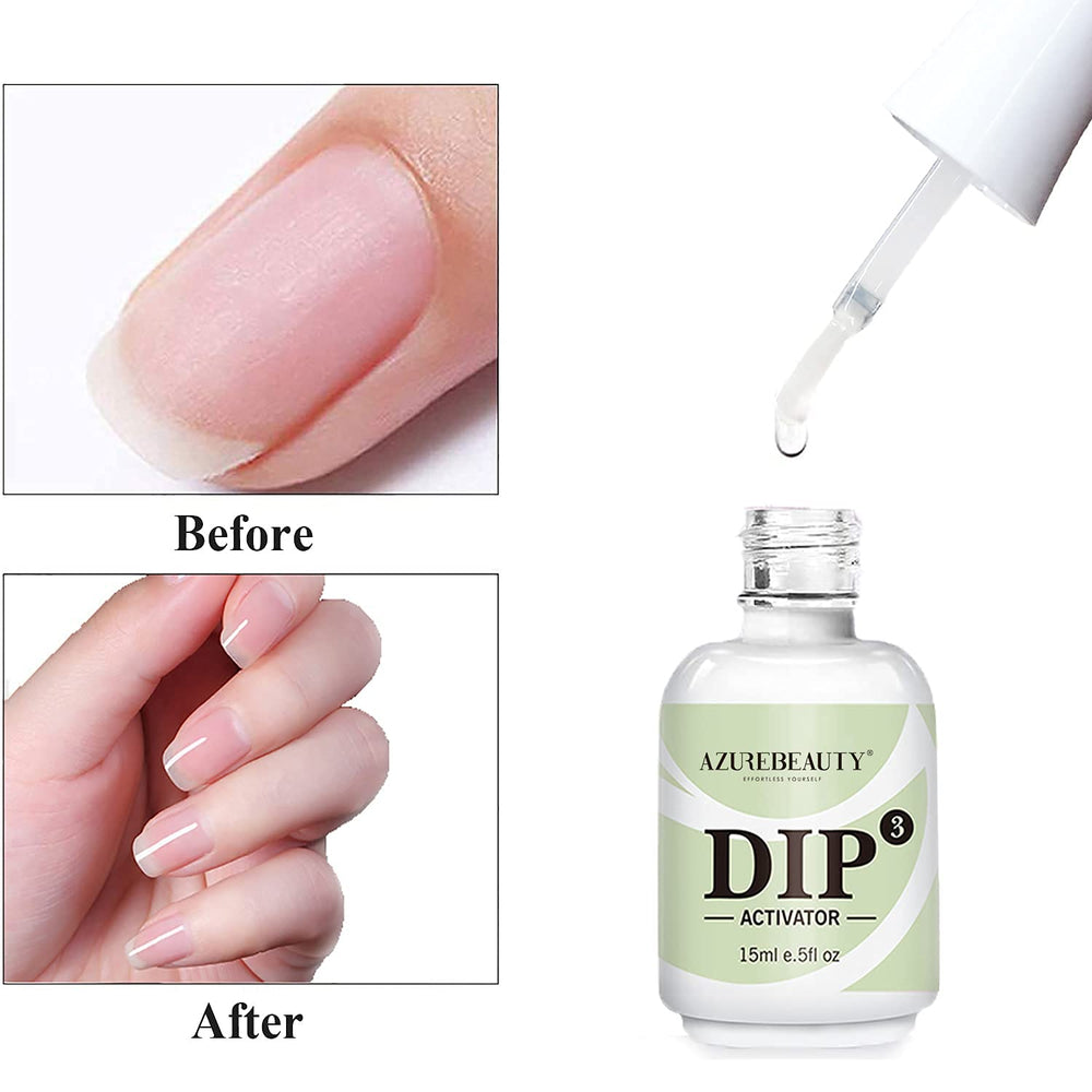 AZUREBEAUTY acetone wrap removal demo after activator use for safe take-off benefit