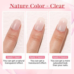 AzureBeauty before and after repaired nail showing restored strength benefit