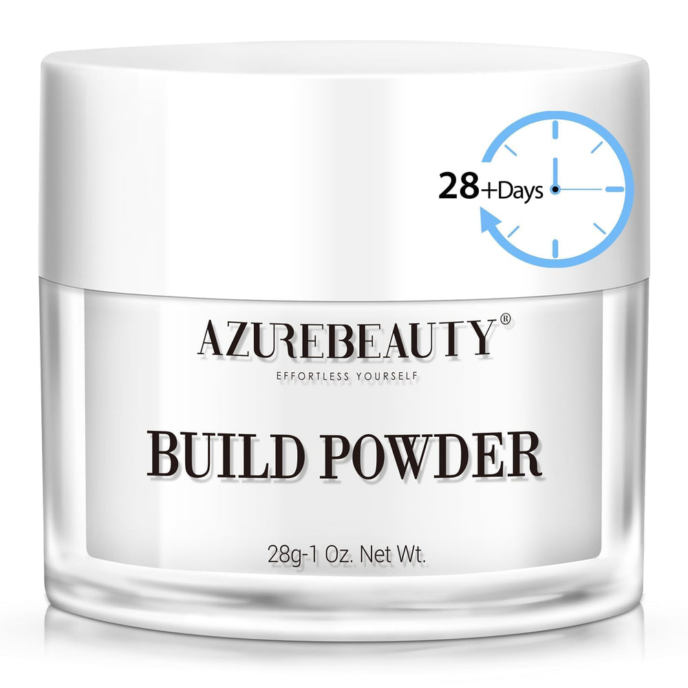 AZUREBEAUTY front jar showing clear dip powder and easy identification benefit