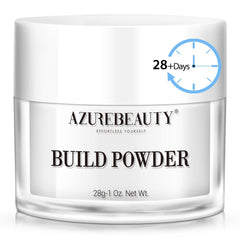 AZUREBEAUTY front jar showing clear dip powder and easy identification benefit