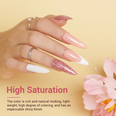 AZUREBEAUTY close-up glitter powder texture showing sparkle for accent nails
