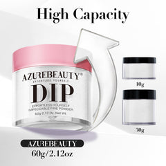 AZUREBEAUTY encapsulated glitter nail sample showing sealed sparkle longevity