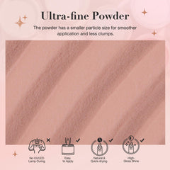 AZUREBEAUTY finished light pink manicure showing glossy salon look