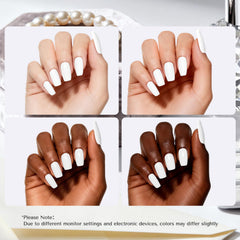AZUREBEAUTY finished French nails demonstrating crisp white tips