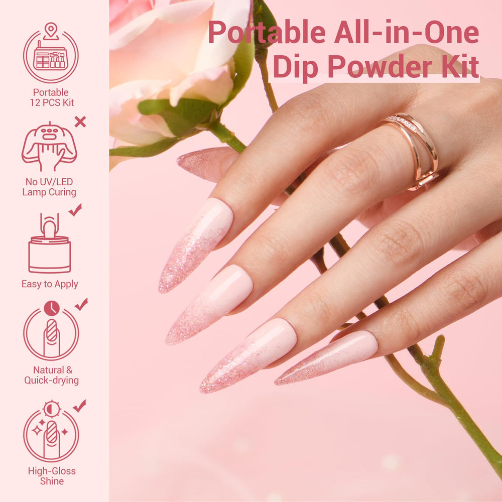 AZUREBEAUTY finished French tip on nail showing clean white smile line benefit