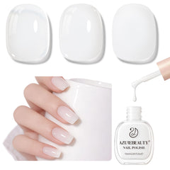 AZUREBEAUTY front bottle view showing compact 10ml polish and glossy sheen