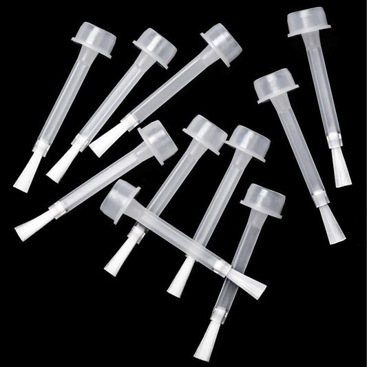 AZUREBEAUTY front packaging showing ten replacement brushes and clear benefit of spare supply