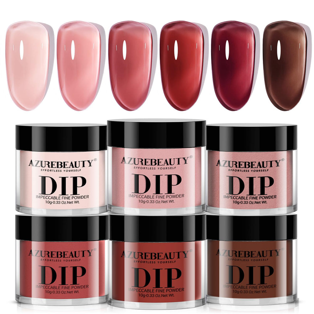 AZUREBEAUTY front packaging showing six blush jelly powders and brand benefit