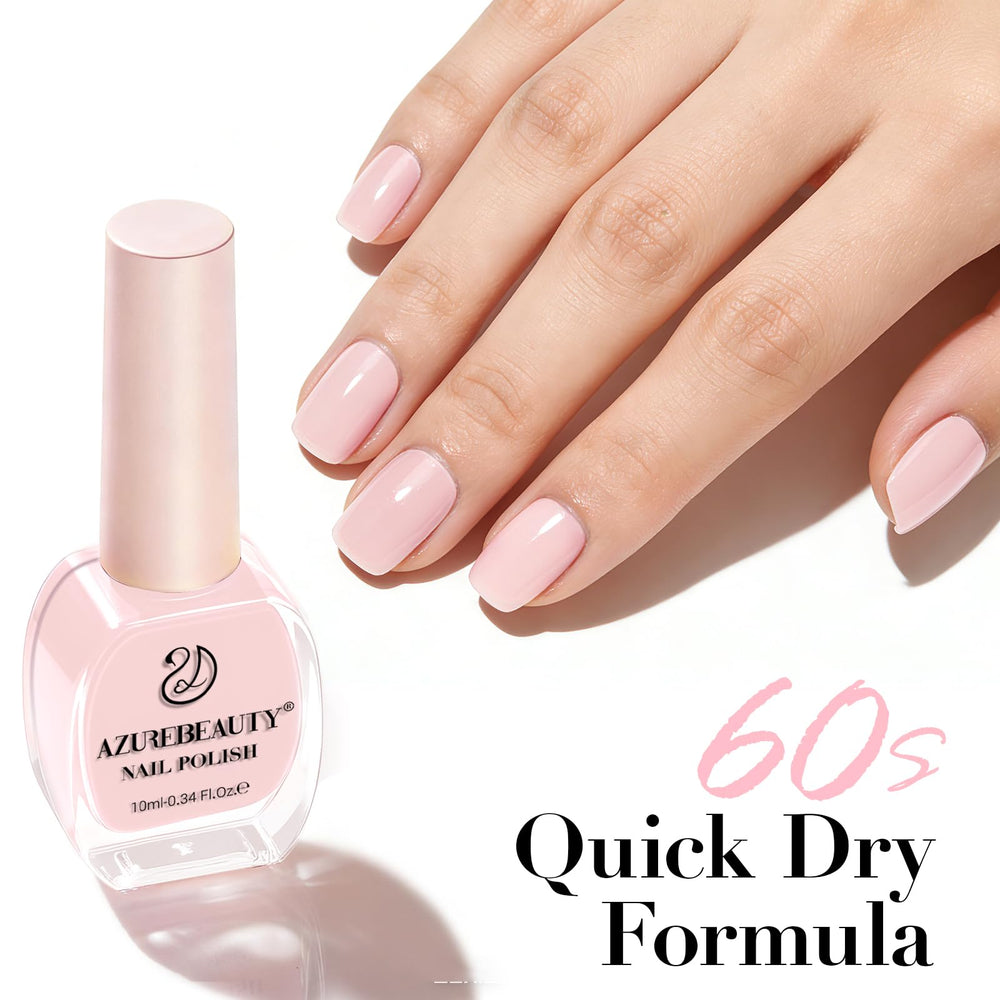 AZUREBEAUTY glossy nail finish reflecting light to show high-shine protective benefit