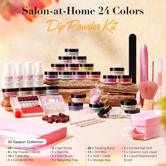 AzureBeauty complete kit laid out on mat for organized at-home use benefit