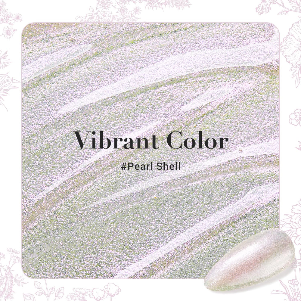 AZUREBEAUTY layered over pink nails showing transformed shimmering rose effect