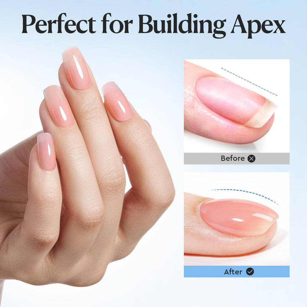 AZUREBEAUTY curing under LED lamp to harden builder gel quickly