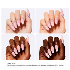 AZUREBEAUTY manicure on desk lifestyle shot illustrating salon-quality look at home