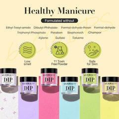 AZUREBEAUTY lifestyle shot of spring manicure showcasing vibrant pastel look