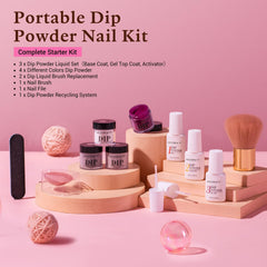 AZUREBEAUTY lifestyle scene with kit for at-home salon feel