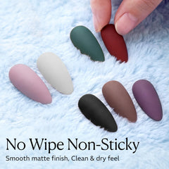 AZUREBEAUTY in-use on a client hand delivering salon-grade velvet matte results