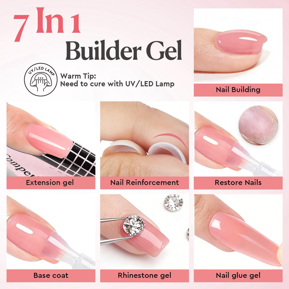 AZUREBEAUTY nail apex demo illustrating built apex for added strength