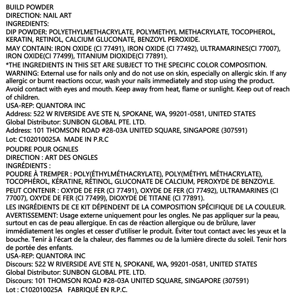 AZUREBEAUTY label close-up showing ingredient safety and low-odor reassurance