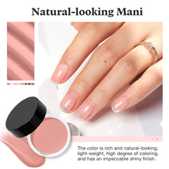AZUREBEAUTY powder on fingertip demonstrating translucency and control benefit