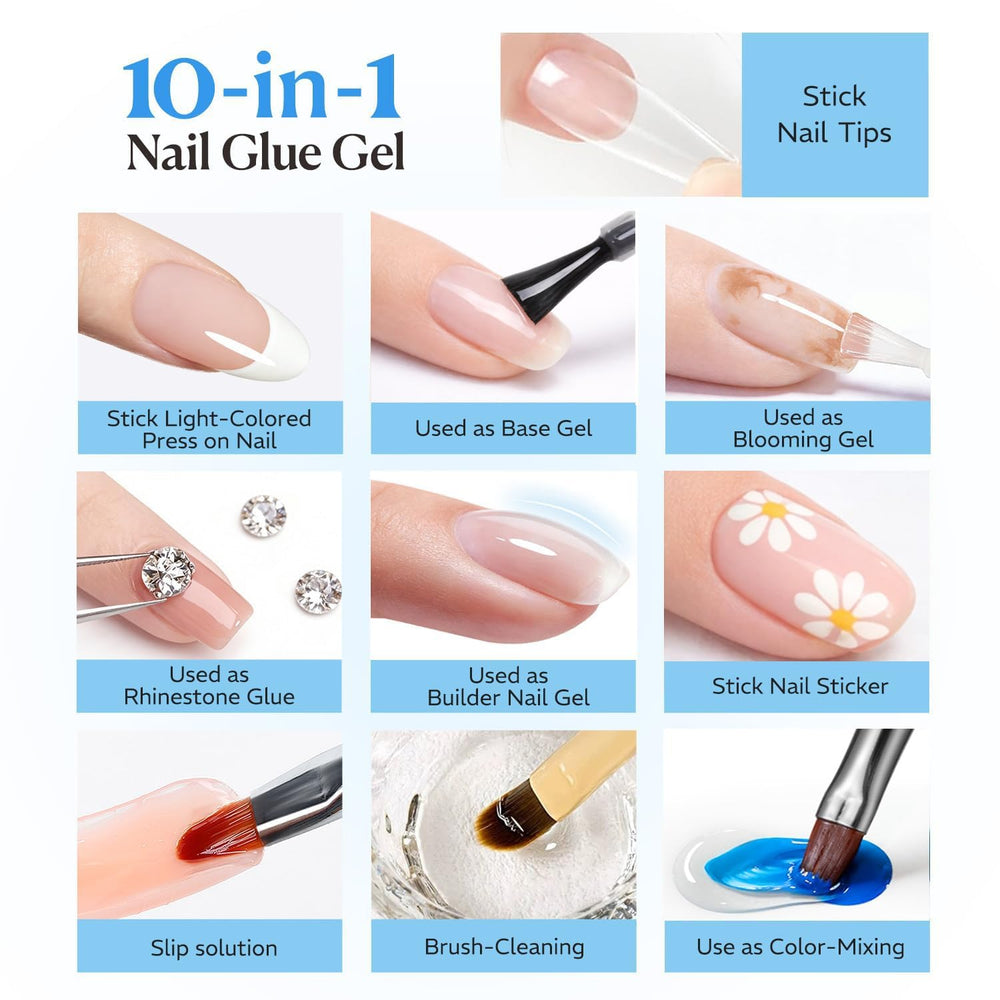 AZUREBEAUTY rhinestone placement on nail showing secure hold