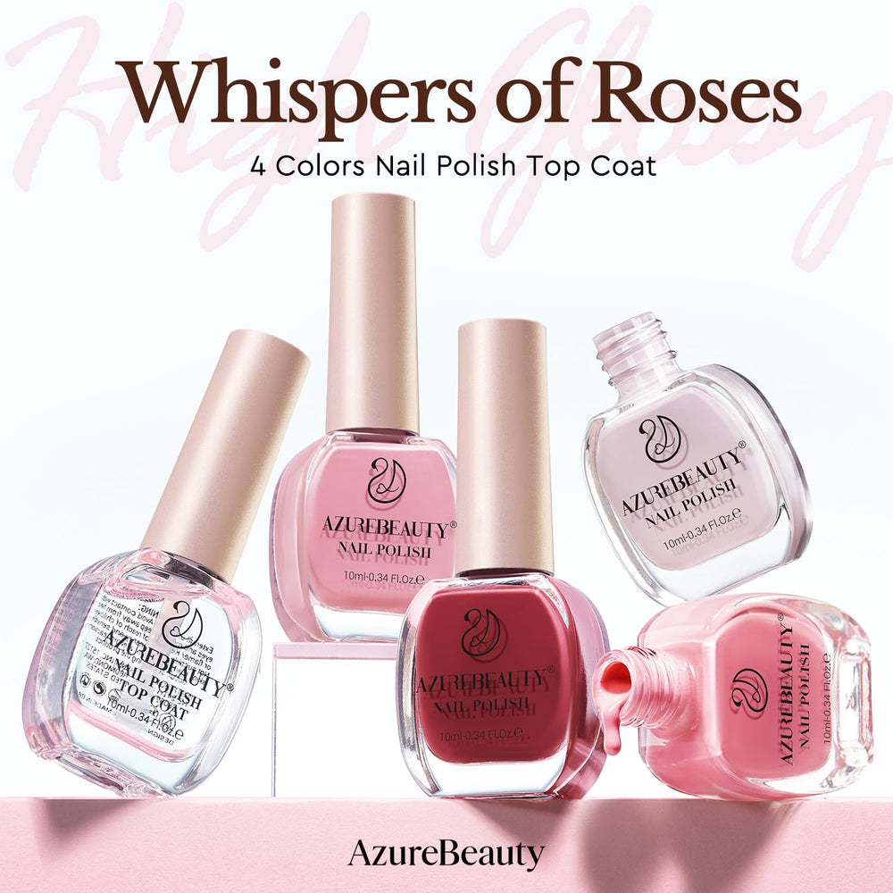 AZUREBEAUTY finished manicure on hand showing glossy salon-style nails