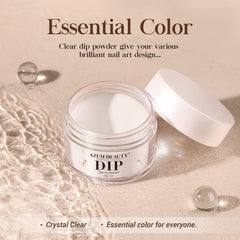 AZUREBEAUTY nail technician applying dip powder demonstrating salon-quality results