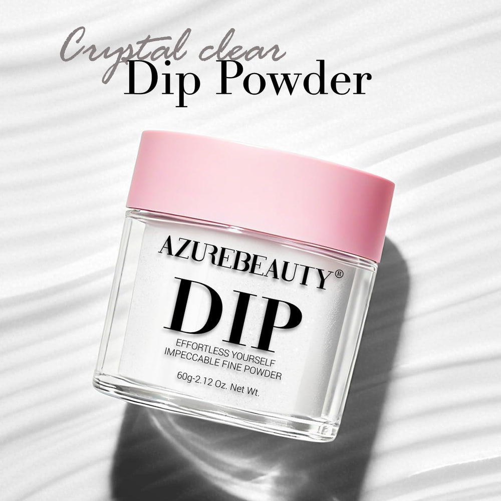 AZUREBEAUTY salon workstation with tools showing professional-ready dip setup