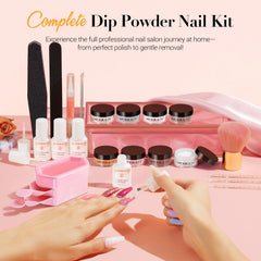 AzureBeauty kit beside a hand for scale showing portable, compact benefit