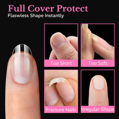 AZUREBEAUTY soft-gel tip flexing to show durability and comfort