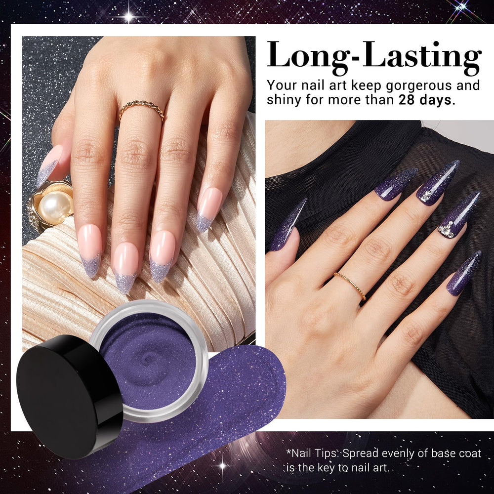 AZUREBEAUTY nail wheel swatches displaying six shades for outfit matching