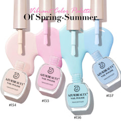 AZUREBEAUTY polish swatch strokes showing texture and layering possibilities benefit