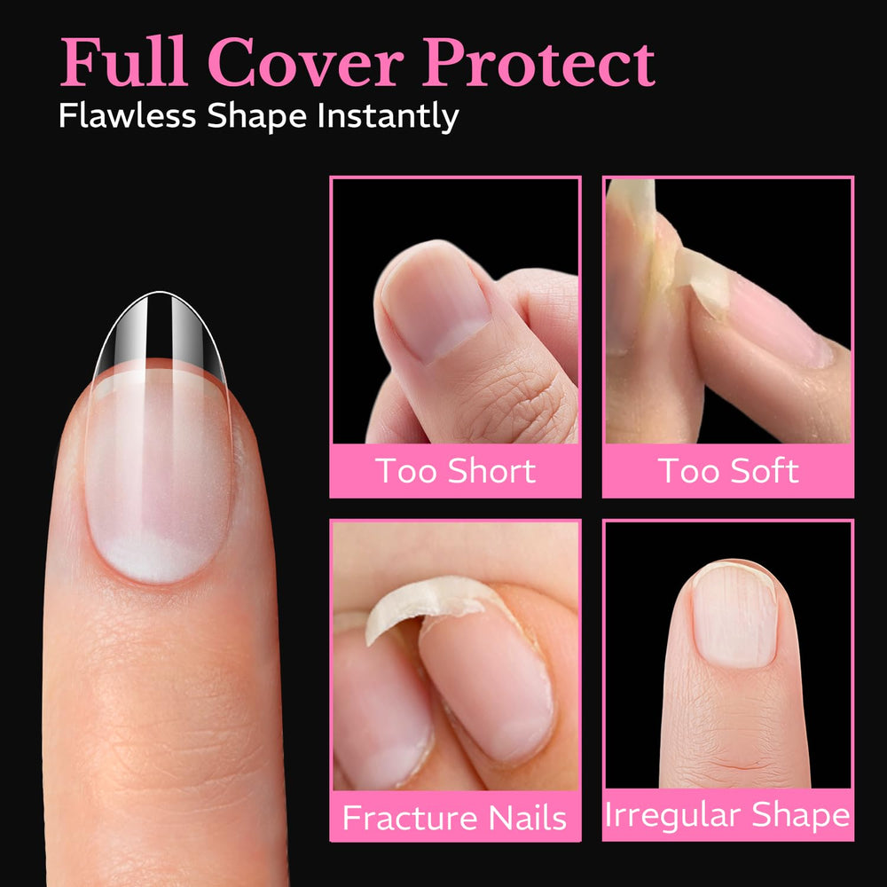 AZUREBEAUTY tips in use during gel application for efficient results