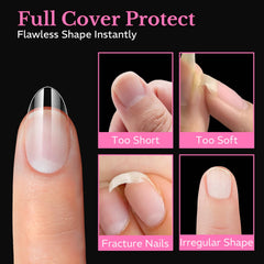AZUREBEAUTY tips in use during gel application for efficient results
