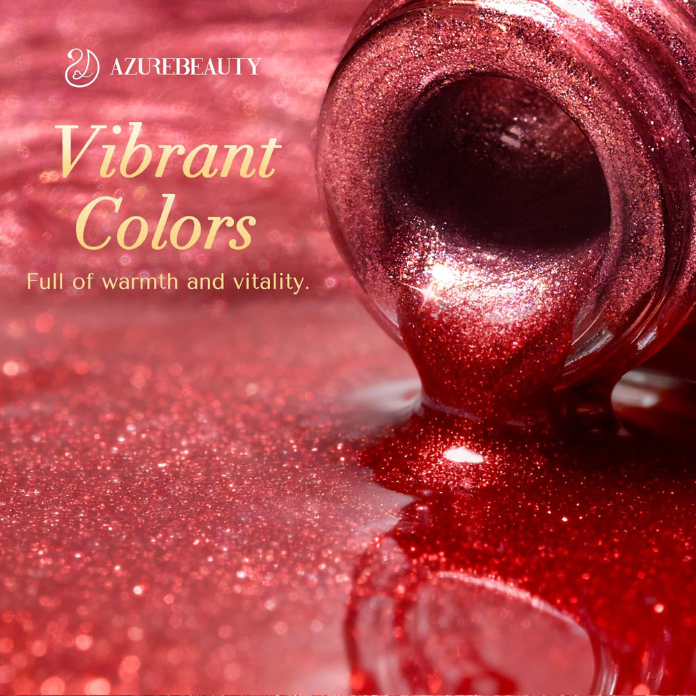 AZUREBEAUTY glossy top coat comparison showing sealed shine and chip resistance benefit