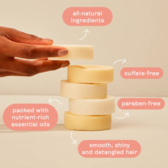 B.O.B Bars Over Bottles gentle lather on hair demonstrating easy application and slip