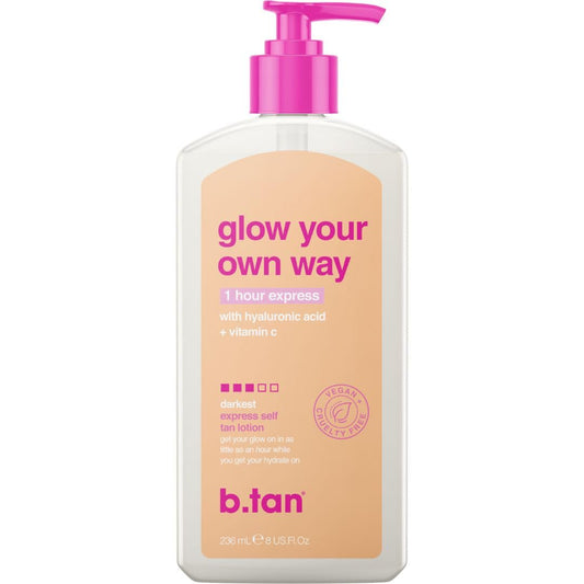 B.TAN front bottle view showing label and 8 oz size for quick identification