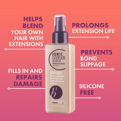 B3 Brazilian Bondbuilder ionic color lock spray misting through hair for quick refresh