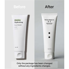 B_LAB foam dispensing from pump demonstrating gentle lather