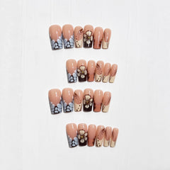 BABALAL floral accent on tip close-up highlighting decorative fall design