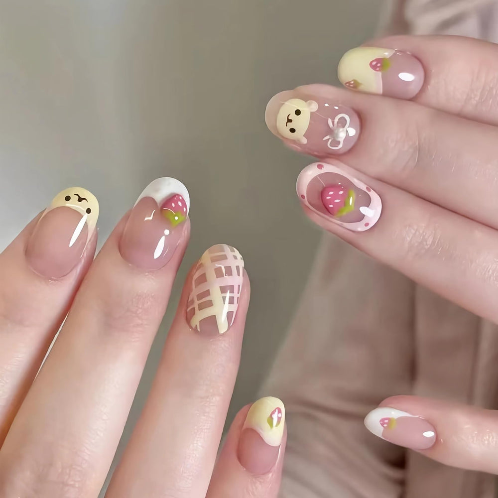 BABALAL front packaging showing 30 short oval nails, quick salon look
