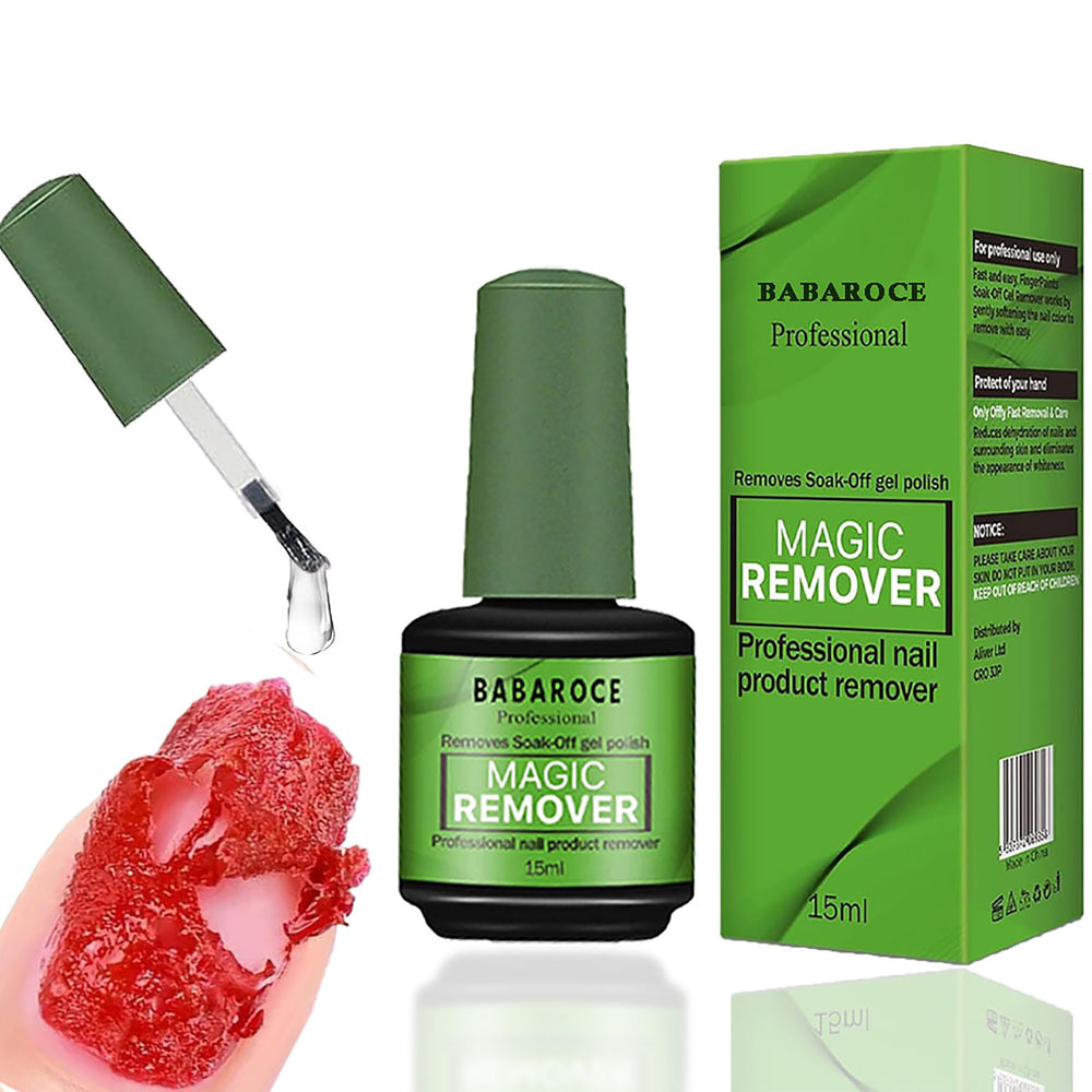 Babaroce front packaging showing compact brush-on remover, quick convenient use