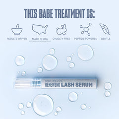 BABE ORIGINAL applying serum to lashline demonstrating easy nightly use