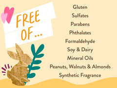 Babo Botanicals bottle with ingredient visuals showing plant-based care