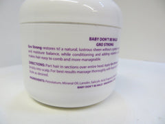 Baby Don't Bald texture close-up showing lightweight formula that conditions hair