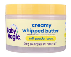 Baby Magic front packaging showing jar and soft powder scent benefits